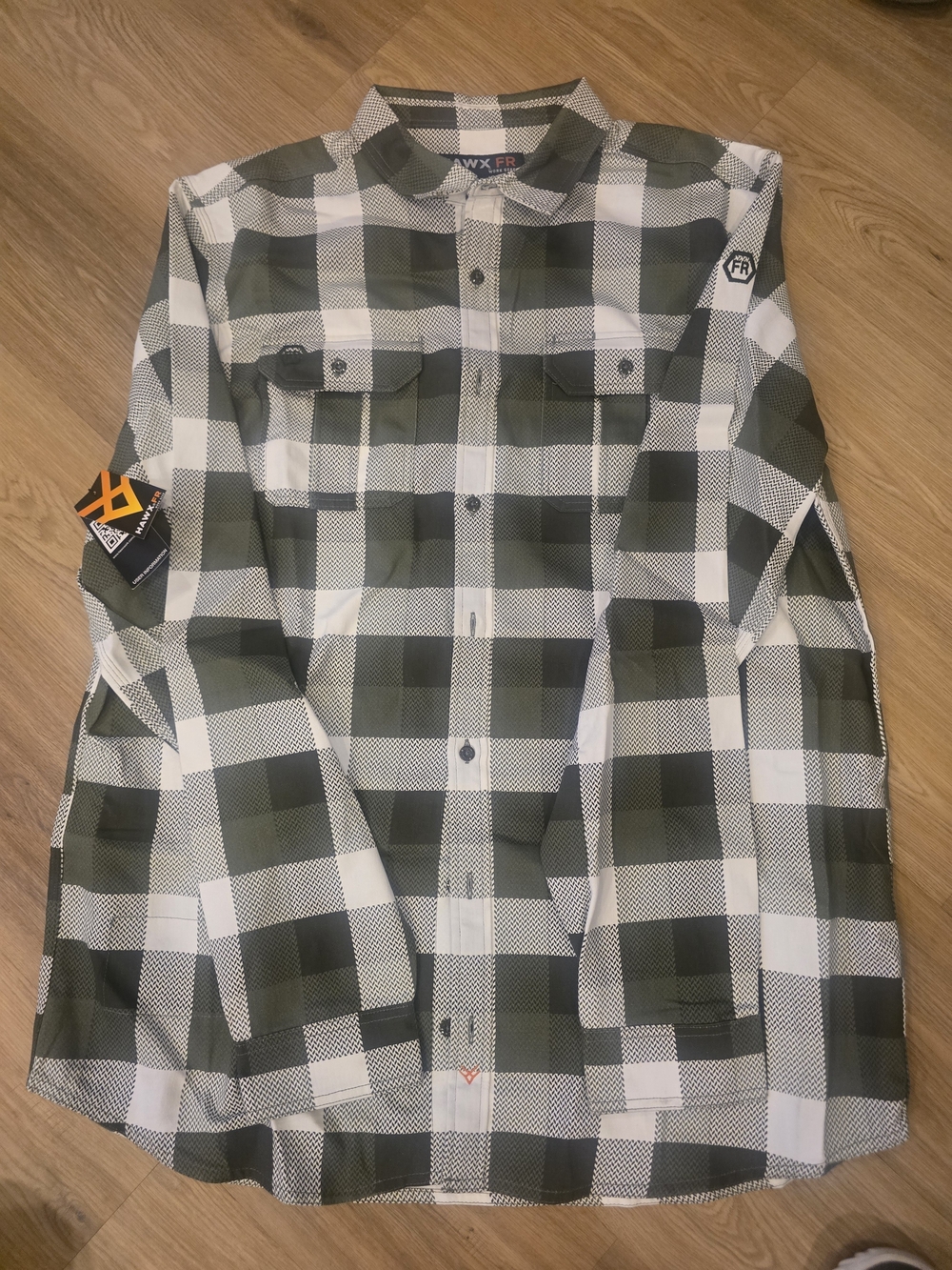Hawx FR button-down flannel shirt XL Tall